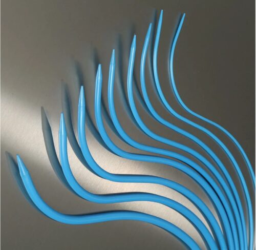 Fig 9. Set de dilatadores uretrales curvos. Leleman 2024.