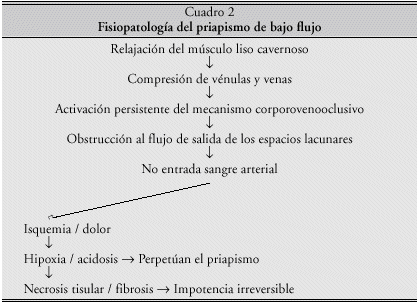 Fig. 10. Fisiopatología del priapismo de bajo flujo